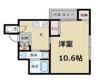 大阪府大阪市淀川区十三東3(マンション)の賃貸物件の間取り