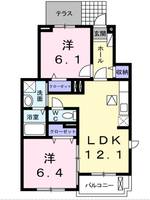 愛知県名古屋市緑区徳重5(アパート)の賃貸物件の間取り