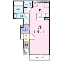 兵庫県加古川市野口町二屋(アパート)の賃貸物件の間取り