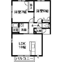 クレストコートBの間取り