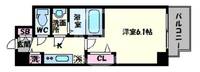 プレサンス心斎橋ブライトの間取り