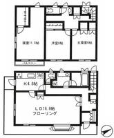 東京都目黒区東山1(一戸建)の賃貸物件の間取り