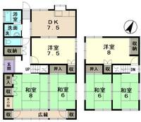 岐阜県可児市兼山(一戸建)の賃貸物件の間取り