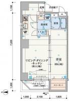 リヴシティ上野入谷の間取り