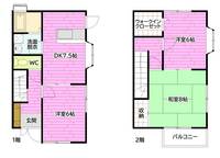広島県広島市安佐南区大町西1(一戸建)の賃貸物件の間取り