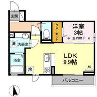山形県山形市やよい1(アパート)の賃貸物件の間取り