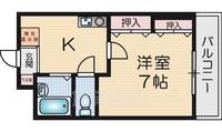ビクトリア大東の間取り