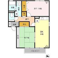 兵庫県西脇市野村町(アパート)の賃貸物件の間取り