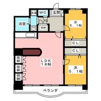 ヒルズいなんばの間取り