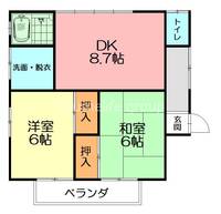 神奈川県足柄上郡松田町松田惣領(アパート)の賃貸物件の間取り