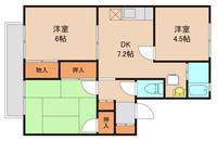 千葉県松戸市八ケ崎5(アパート)の賃貸物件の間取り