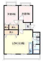 埼玉県春日部市小渕(マンション)の賃貸物件の間取り