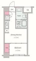 東京都中央区新川2(マンション)の賃貸物件の間取り