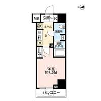 東京都港区海岸3(マンション)の賃貸物件の間取り