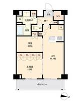 東京都墨田区亀沢4(マンション)の賃貸物件の間取り