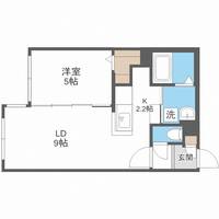 北海道札幌市北区麻生町5(マンション)の賃貸物件の間取り