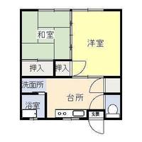 鳥原アパートの間取り