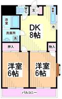神奈川県川崎市多摩区中野島4(マンション)の賃貸物件の間取り