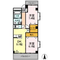 高知県高知市北川添(マンション)の賃貸物件の間取り
