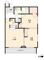 宮城県仙台市泉区市名坂字石止(マンション)の賃貸物件の間取り