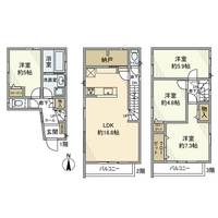 東京都荒川区東尾久4(一戸建)の賃貸物件の間取り