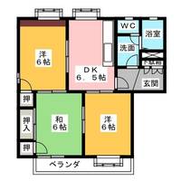 コーポラス石神 Gの間取り