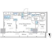 東京都江東区南砂2(マンション)の賃貸物件の間取り