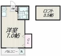 東京都品川区大井5(アパート)の賃貸物件の間取り
