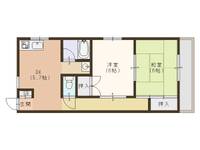 大阪府大阪市住之江区浜口東2(マンション)の賃貸物件の間取り