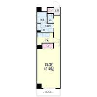 静岡県浜松市中央区板屋町(マンション)の賃貸物件の間取り