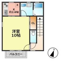 愛知県清須市西枇杷島町大黒(アパート)の賃貸物件の間取り