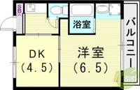 ヴィラナリー雲雀ケ丘1号棟の間取り