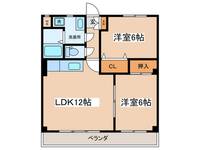 プリベールつるやの間取り