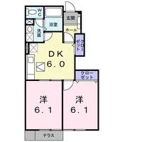 滋賀県甲賀市甲南町新治(アパート)の賃貸物件の間取り
