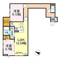 東京都足立区千住緑町1(アパート)の賃貸物件の間取り
