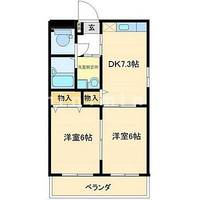 熊本県熊本市中央区黒髪1(マンション)の賃貸物件の間取り