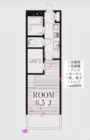 愛知県名古屋市北区上飯田北町4(アパート)の賃貸物件の間取り
