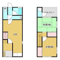 大阪府大阪市東成区大今里3(一戸建)の賃貸物件の間取り