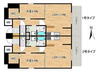 大阪府大阪市福島区玉川2(マンション)の賃貸物件の間取り