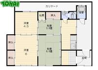 三重県松阪市大黒田町(一戸建)の賃貸物件の間取り