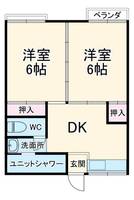 コーポ新柏の間取り