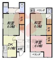 大阪府羽曳野市高鷲9(一戸建)の賃貸物件の間取り