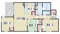京都府京都市左京区聖護院東町(マンション)の賃貸物件の間取り