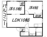 静岡県浜松市中央区青屋町(アパート)の賃貸物件の間取り