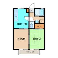 宮崎県都城市立野町(アパート)の賃貸物件の間取り