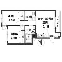 グランメールマーベラスの間取り