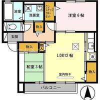 プランドール若江A棟の間取り