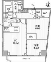 東京都目黒区原町2(マンション)の賃貸物件の間取り