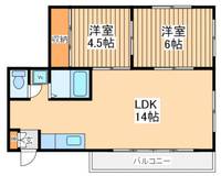 神奈川県相模原市中央区横山2(マンション)の賃貸物件の間取り