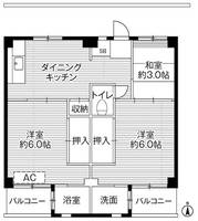 ビレッジハウス小比企の間取り
